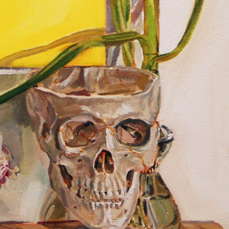 Skull With Paperwhites